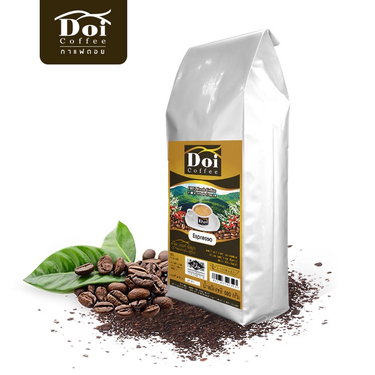 กาแฟดอย สูตร Doi Espresso สูตรเข้มมาก 500g.