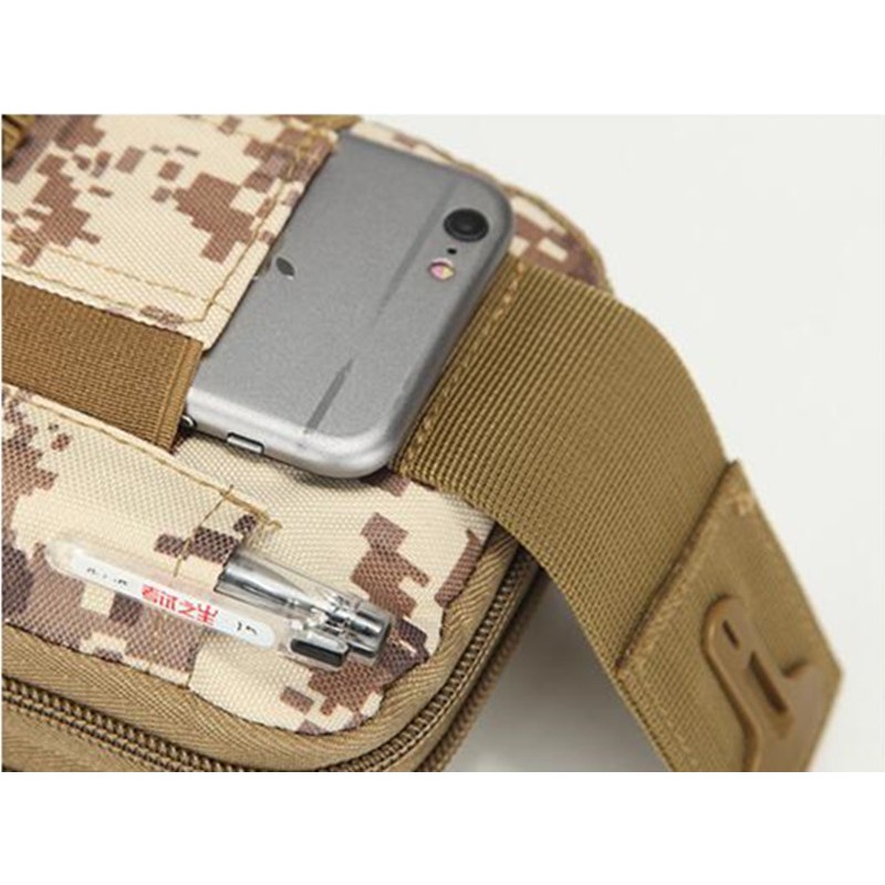 Molle กระเป๋าคาดเอว คาดเอว ใส่โทรศัพท์มือถือ สําหรับเดินป่า ตั้งแคมป์