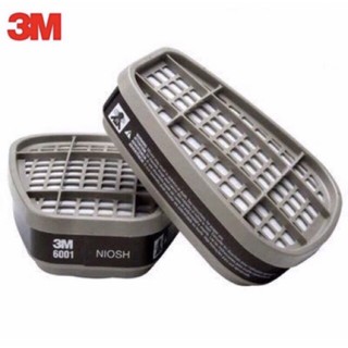 3M ตลับกรองสารระเหย รุ่น 6001หรือ 6003 (แพ๊คคู่) Organ Vapor Cartridge ของแท้