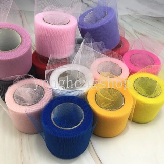 ผ้าม้วน Tulle Organza Spool Tutu สําหรับตกแต่งงานปาร์ตี้ วันเกิด งานแต่งงาน DIY