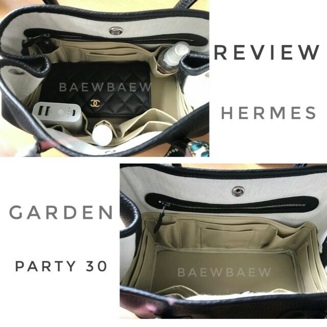 ☋ที่จัดระเบียบกระเป๋า Hermes Garden Party 30 , 36