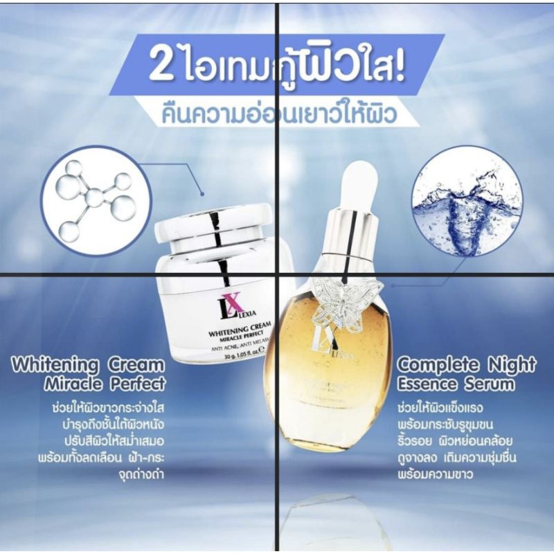 ครีม Lx LEXIA & เซรั่ม Lx Lexia ลดริ้วรอย ตีนกา / ช่วยลดริ้วรอย ลดเลือนฝ้า กระ จุดด่างดำ ลดริ้วรอย ตีนกา Anna Bee