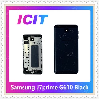 Body Samsung J7Prime/G610 อะไหล่บอดี้ เคสกลางพร้อมฝาหลัง Body อะไหล่มือถือ ICIT-Display