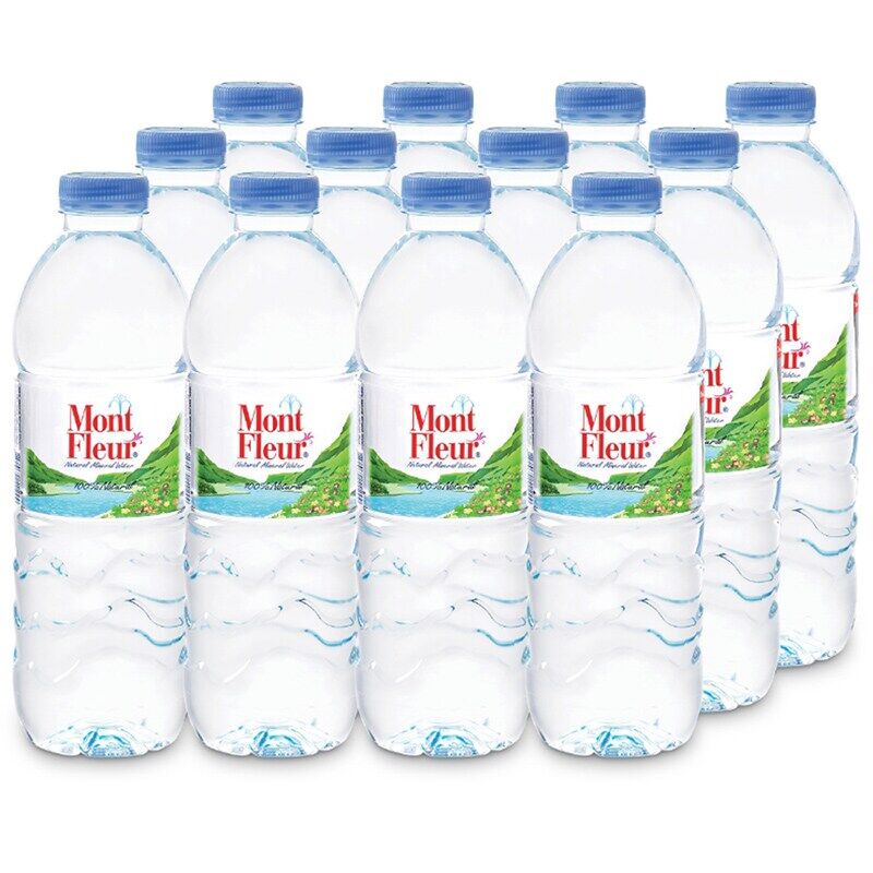 น้ำแร่ธรรมชาติ Mont Fleur มองต์เฟอร์ ขนาด 500 มิลลิลิตร แพ็ค 15ขวด น้ำแร่ 100% ความบริสุทธิ์จากธรรมช