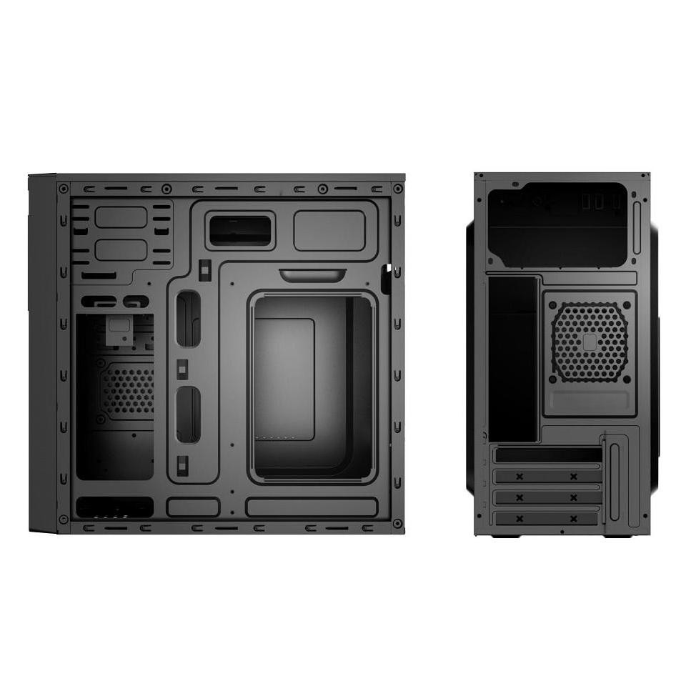 VENUZ micro ATX Computer Case VC3311 – Black/Red - รูปที่ 2