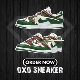 OFF WHITE X NIKE DUNK LOW LTHR GREEN OW