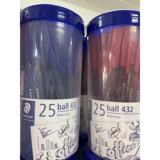 ปากกาลูกลื่น Staedtler Ball Pen 432 F 25 ด้าม/กระปุก