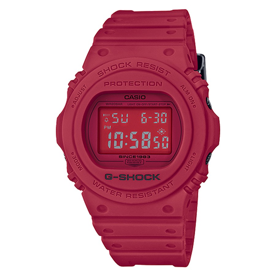 Casio G-Shock นาฬิกาข้อมือผู้ชาย สายเรซิ่น รุ่น DW-5735C-4 RED OUT LIMITED EDITION - สีแดง (ไม่มีป้ายรุ่น)