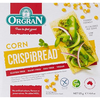 🔥ยอดนิยม!! Orgran Corn Crispbread 125gคุณภาพระดับพรีเมี่ยม