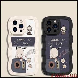 Pochacco Cartoon for เคสไอโฟน Wavy edge Silicone case for Apple14 เคสไอโฟน13 เคส iPhone11 Pro max เคสไอโฟน14พลัส เคส14pm เคสไอโฟน7พลัส เคส i14Pro caseiPhone14promax 8 plus se 2020 case iPhone6s plus