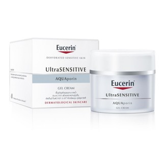 Eucerin Ultra Sensitive AquAporin Gel Cream ยูเซอริน บำรุง ผิวบอบบาง แพ้ง่าย ขนาด 50 ml (16942)