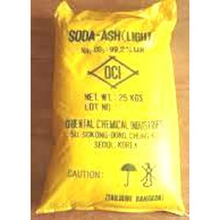 โซดาแอช ไลท์ เกาหลี , Sodium carbonate , Soda Ash Light ขนาด 25 กก.