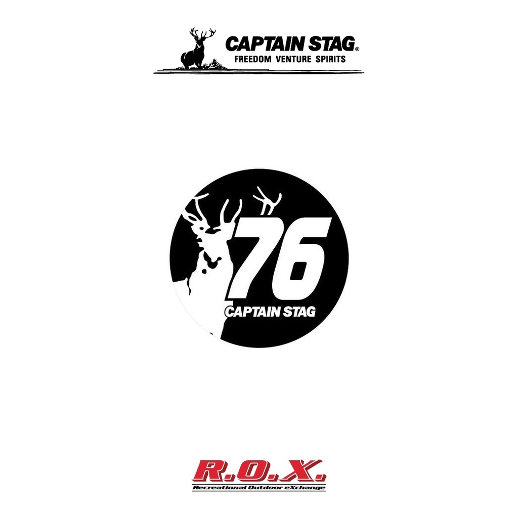 CAPTAIN STAG CS DESIGN STICKER (76, ROUND) Φ60MM สติกเกอร์ สติกเกอร์ตกแต่ง สติกเกอร์ตกแต่งแคมป์