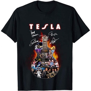 [S-5XL] เสื้อยืด พิมพ์ลายวงร็อควง Tesla อัลบั้มรูปภาพกีตาร์ สีดํา เหมาะกับของขวัญ สําหรับผู้ชาย และผู้หญิง