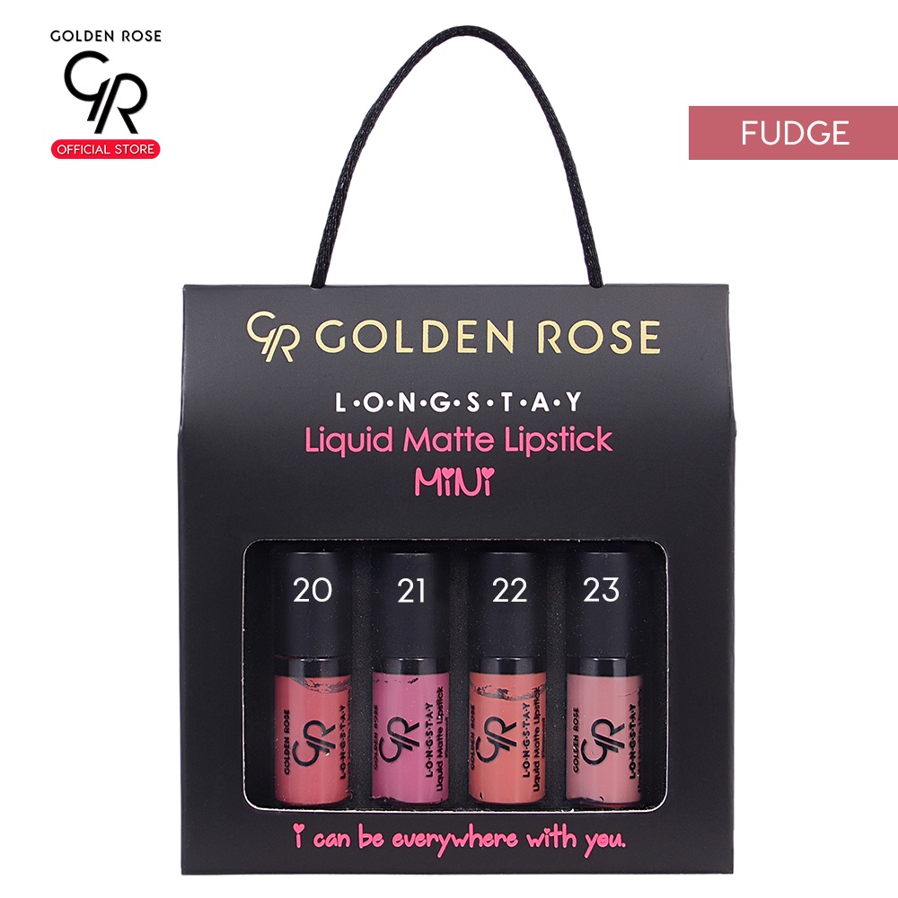 Golden Rose Liquid Matte Lipstick Mini Set 4 21 22 23 Fudge Shopee Thailand