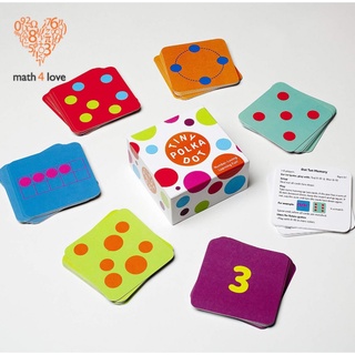 TINY POLKA DOT number-loving card math for love การ์ดพัฒนาทักษะคณิตศาสตร์ ของเล่นคณิตศาสตร์