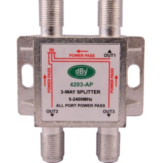 ตัวแยกสัญญาณดาวเทียมแบบ 3 ทาง สปิตเตอร์ 3 way ลีโอเทค