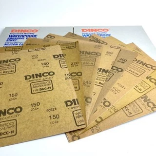 กระดาษทรายน้ำ DINCO กระดาษทราย กระดาษทรายขัดเหล็ก ขัดสีโป๊ว