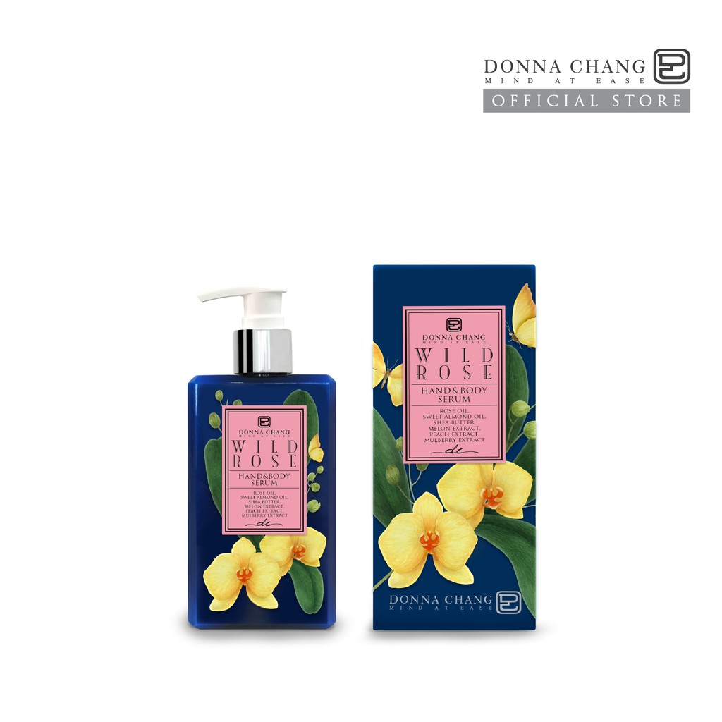 DONNA CHANG Wild Rose Hand &amp; Body Serum ดอนน่า แชง เซรั่มบำรุงผิว ครีมบำรุงผิว 250 ml.