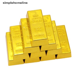 [simplehomeline] อิฐทองปลอม พลาสติก กลวง สร้างสรรค์ สําหรับตกแต่งงานปาร์ตี้