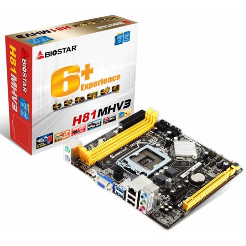 Biostar H81MHV3   Motherboard