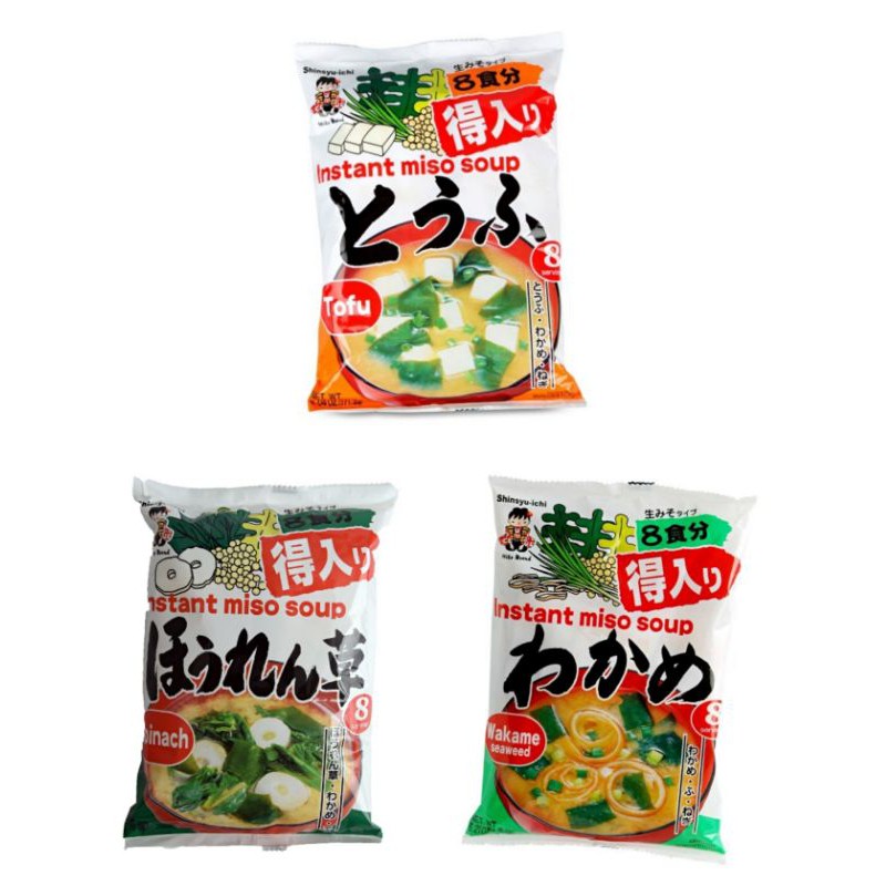 Work From Home PROMOTION ส่งฟรีซุปมิโซะสําเร็จรูป Shinsyuichi Instant Miso Soup With Tofu, Wakame, Spinach เต้าหู้ Tofu เก็บเงินปลายทาง