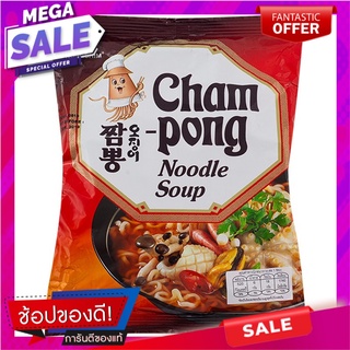 นงชิมบะหมี่รสปลาหมึก 124กรัม Nongshim Squid Flavor Noodle 124g.