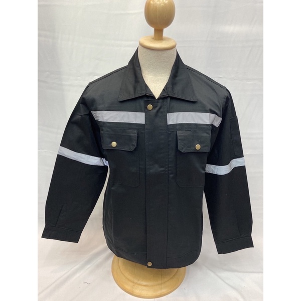 เสื้อช็อปช่างเสื้อช็อปแขนยาวเนื้อผ้าดีใส่สบายงานช่างเนื้อผ้าโพลีเอสเตอร์ผสมฝ้าย ใส่ได้ทั้งผู้ชายและผ