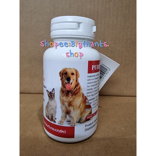 Albumin protein สำหรับสุนัขและแมว ขนาด 60 เม็ด หมดอายุ 09/2026