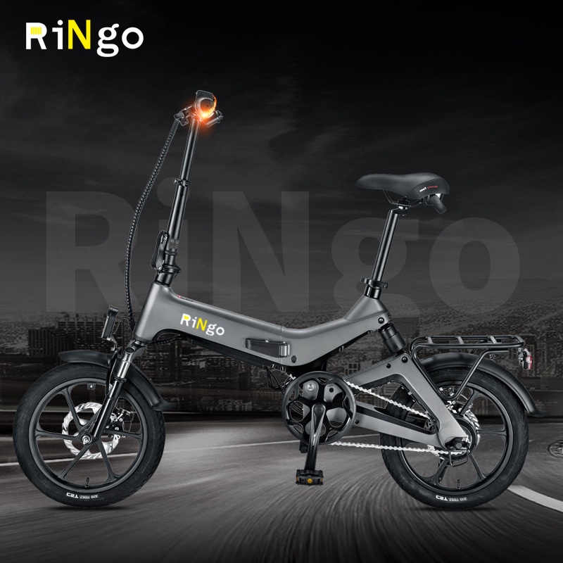 โช้คอัพหน้าและหลังสำหรับสกูตเตอร์ไฟฟ้า รถจักรยานไฟฟ้า 100 กิโลเมตร รถจักรยานไฟฟ้า NAKXUS16 นิ้วจักรยานพับได้