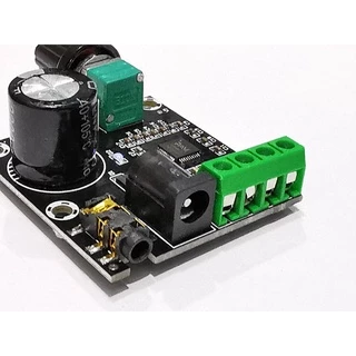 บอร์ดเครื่องขยายเสียง 2Ch. 15+15W chip PAM8610 Supply 12Volt DC 3A.