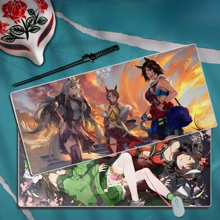 Pretty Derby Mouse Pad Uma Musume - Pretty Derby New Anime Anti-Slip Personality Computer Pad Large Rubber Custom Padded Game Overlock Office Desk Pad Laptop Writing Pad Cute Bloody Cool Wristband