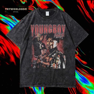 เสื้อยืด พิมพ์ลาย Tryworldbdg OFFICIAL "YOUNGBOY" | เสื้อยืด ซักได้ | หินล้าง | เสื้อยืด ขนาดใหญ่ | เสื้อยืด ลาย RAP TEE