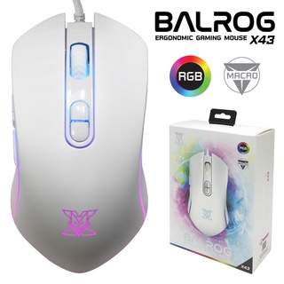 NUBWO X43 Balrog Ergonotic RGB Gaming Mouse เมาส์เกมมิ่ง