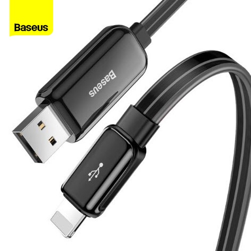 ถูกจริง/ส่งไว Baseus สายชาร์จ LN ชาร์จไว ตัดไฟเมื่อชาร์จเต็ม ไฟ LED วิ่ง ชาร์จไว 2.4A