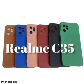 Softcase Pro กล้อง 9D SoftCase Pro กล้อง Candy Macaron realme C35 / realme narzo 50a prime