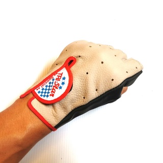 สุดยอดคลาสสิค! ถุงมือ ครึ่งนิ้ว งานหนัง เกรด A TRI-STAR  มีหลากหลายสี สั่งซื้อทักแชทเลือกสี