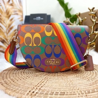 COACH (C4098) ELLENN CROSSBODY IN RAINBOW SIGNATURE CANVAS