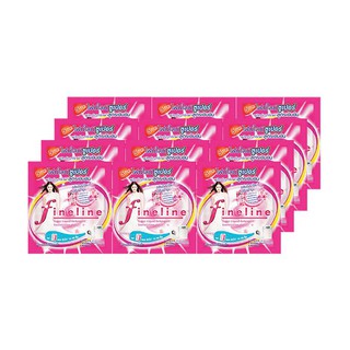 ไฟน์ไลน์ น้ำยาซักผ้า สีชมพู 30 มล. x 12 ถุง Fineline liquid detergent pink 30ml x 12 bags