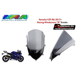 ชิว ชิวหน้า ชิล mra  สำหรับ R6 YZF-R6 2017+ R7 สีสโมค ของแท้ made in Germany