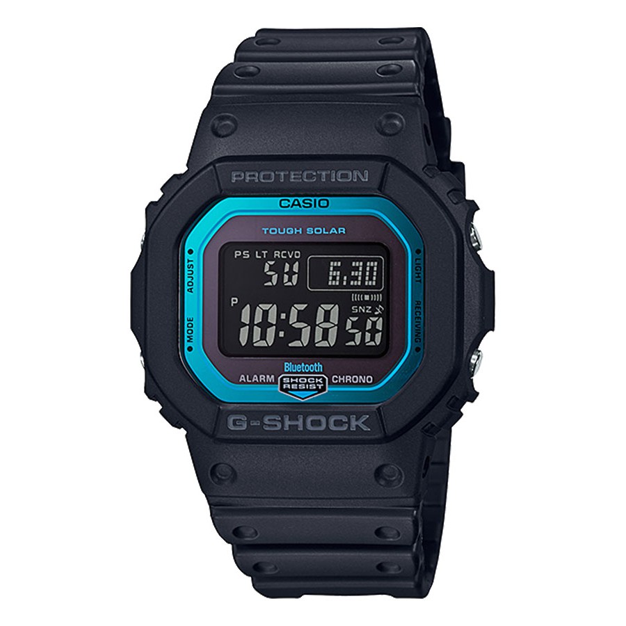Casio G-Shock นาฬิกาข้อมือผู้ชาย สายเรซิ่น รุ่น GW-B5600,GW-B5600-2 - สีดำ