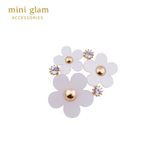 Miniglam Daisy Kiss Flower Brooch เข็มกลัดดอกเดซี่สีขาว