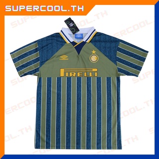 Inter milan 1995/96 Away Vintage Jersey เสื้อบอลย้อนยุค เสื้ออินเตอร์มิลานย้อนยุค Pirelli