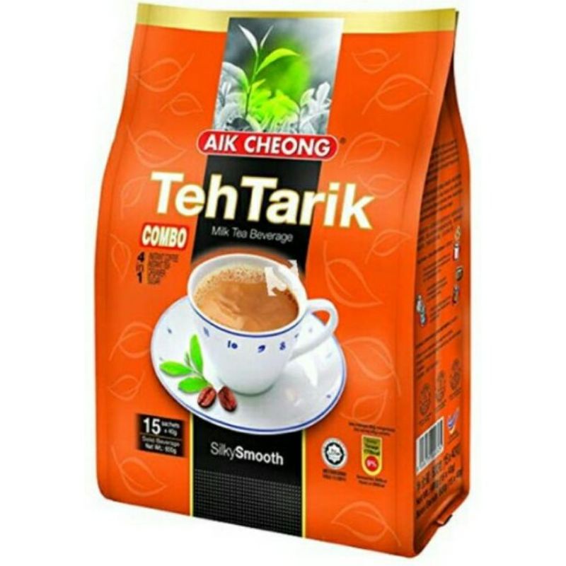 Work From Home PROMOTION ส่งฟรีกาแฟผสมชาปรุงสำเร็จชนิดซอง Aik Choeng Teh Tarik 4in1 Milk Tea Beverage 600g.  เก็บเงินปลายทาง