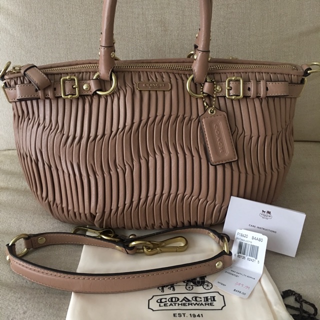 Coach Madison Gathered Leather Sophia Handbag