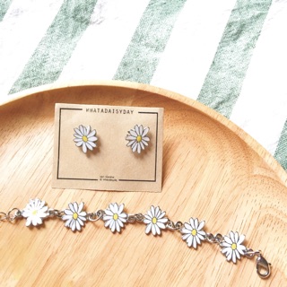 Set daisy earrings and bracelet 🌻💕🌻💕