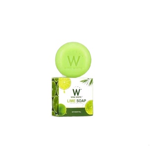 สบู่มะนาว วิ้งไวท์ Wink White Lime soap ของแท้ ขนาด 80 g.( 1 ก้อน)