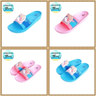 ADDA Doraemon รองเท้าแตะโดเรม่อน รุ่น 82Z35 สีฟ้า สีชมพู รองเท้าแตะหญิง by Pacific Shoes