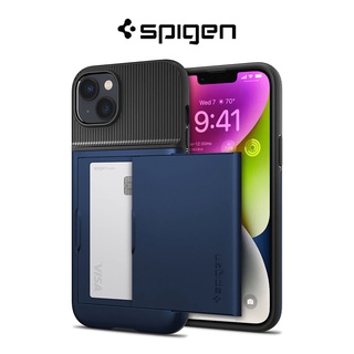 Spigen iPhone 14 เคส เกราะบาง CS เคสช่องใส่การ์ด และกระเป๋าสตางค์ป้องกันสองชั้น