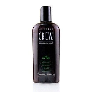 AMERICAN CREW - Men 3-IN-1 Tea Tree Shampoo, Conditioner and